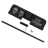 AR-15 Ejection Port Cover | Dust Cover Assembly- Skull Stay Spooky